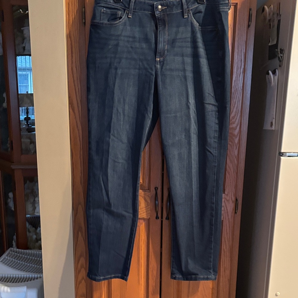 Sonoma Women's Straight Leg Jeans in Dark Blue Denim